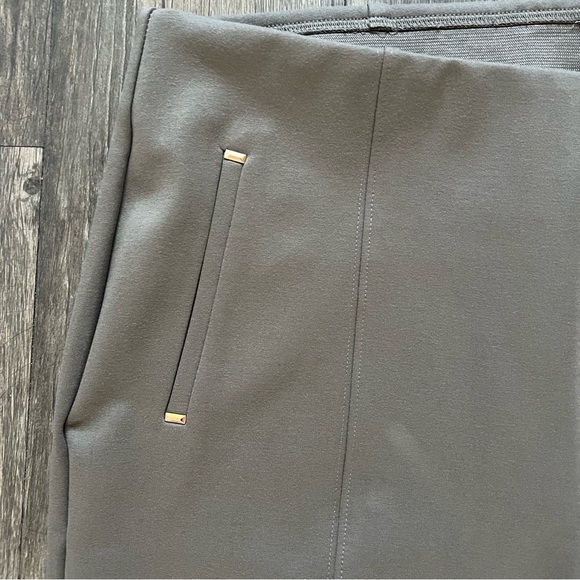 NWT Chico’s So Slimming 360 Juliet Ponte Trim Detail Slim Ankle Pants Khaki 14 - Picture 3 of 15